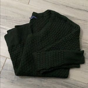 Forest Green V-Neck Sweater